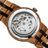 Men's Dual Wheel Automatic Ambila Wood Watch Watches Violet Millie 