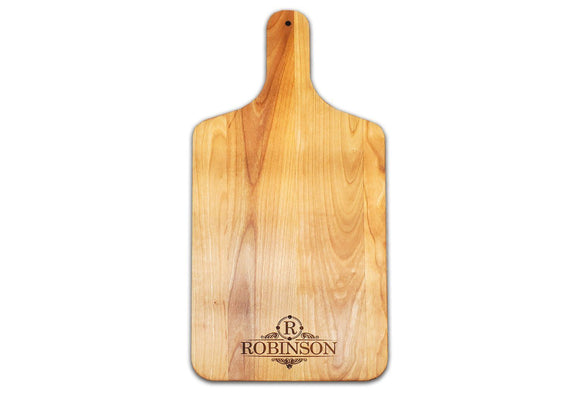 Personalized Cherry Cutting Board With 4 Inch Handle - 8