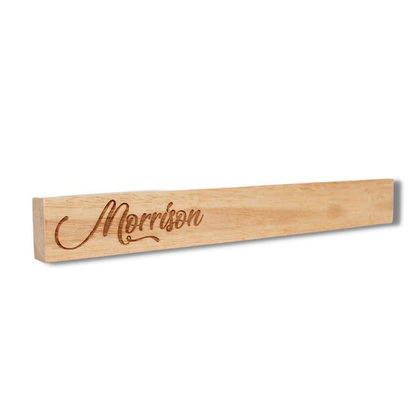 Personalized Magnetic Knife Holder - Maple Knife Holder Hailey Home 