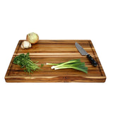 Personalized Extra Large Teakhaus Cutting Board with Juice Groove (24" x 18") Cutting Board Hailey Home 