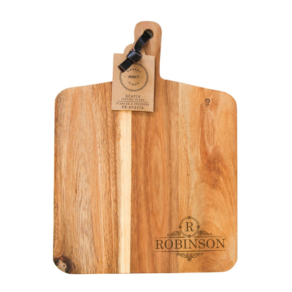 Personalized Cherry Cutting Board w/ Handle 8 x 17 – Hailey Home