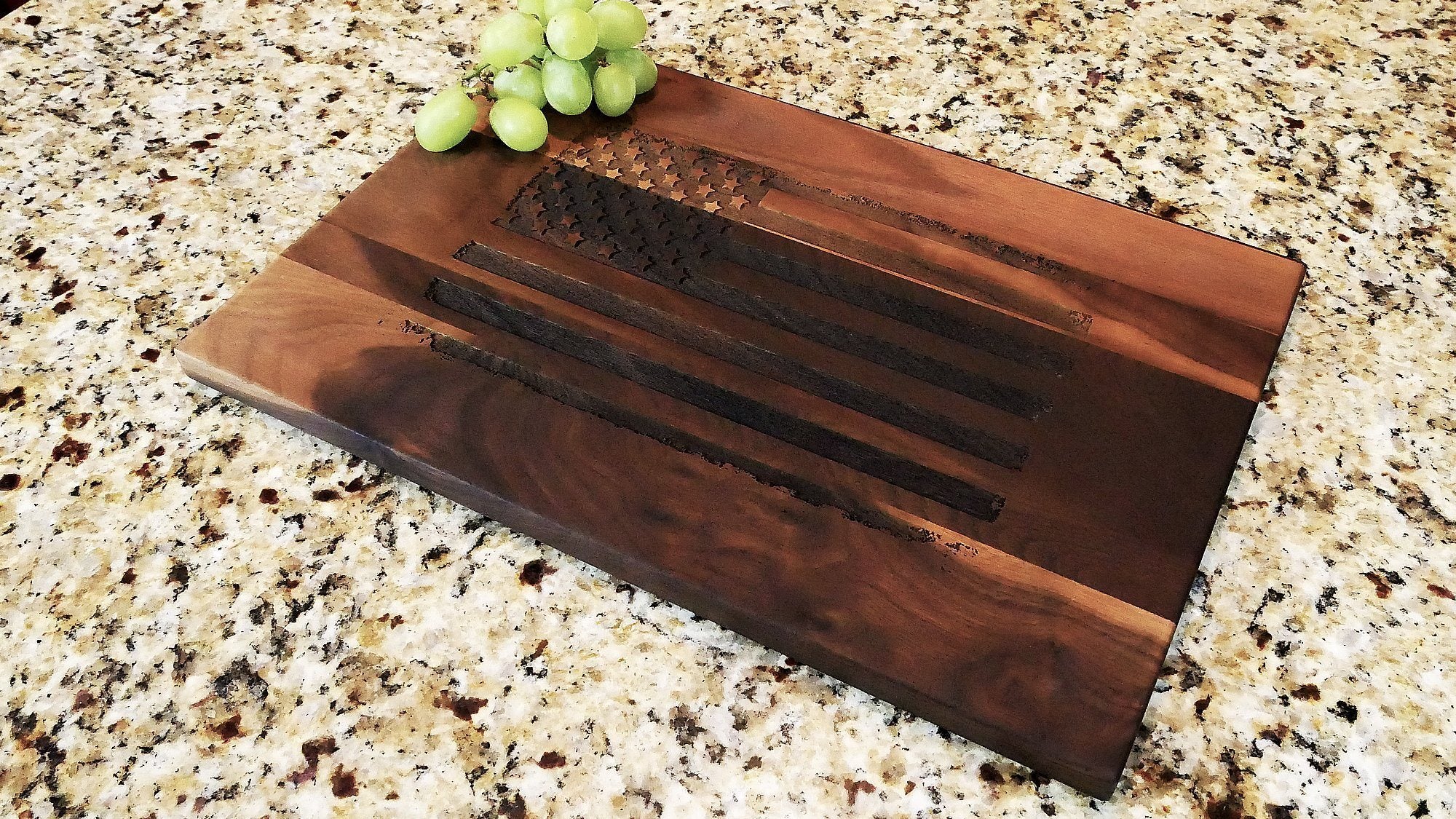 Camping Forecast - Engraved Walnut Cutting Board – Hailey Home