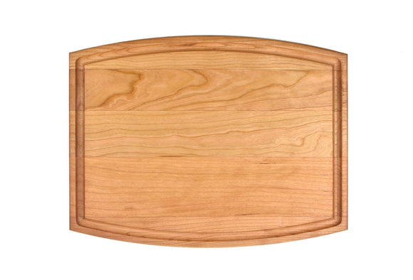 Arched Cherry Cutting Board With Juice Groove (9