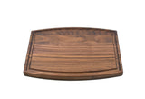 Arched Walnut Cutting Board With Juice Groove (9" x 12") Cutting Board Hailey Home 