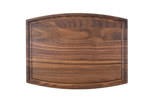 Arched Walnut Cutting Board With Juice Groove (9" x 12") Cutting Board Hailey Home 