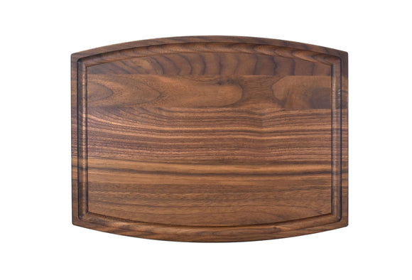 Arched Walnut Cutting Board With Juice Groove (9