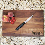 Be Our Guest Banner - Engraved Walnut Cutting Board (11" x 16") Cutting Board Hailey Home 