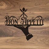Bon Appetit - Engraved Walnut Cutting Board (11" x 16") Cutting Board Hailey Home 
