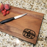 Camping Forecast - Engraved Walnut Cutting Board (11" x 16") Cutting Board Hailey Home 