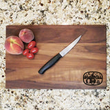 Camping Forecast - Engraved Walnut Cutting Board (11" x 16") Cutting Board Hailey Home 