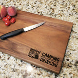 Camping Forecast - Engraved Walnut Cutting Board (11" x 16") Cutting Board Hailey Home 