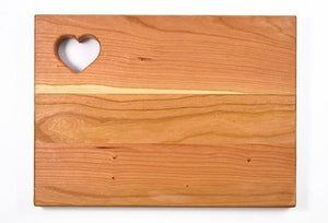 Cherry Cutting Board - Heart (9" x 12") Cutting Board Hailey Home 