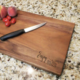 Enjoy The Little Things - Engraved Walnut Cutting Board (11" x 16") Cutting Board Hailey Home 