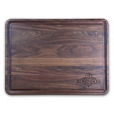 Extra Large Personalized Walnut Chopping Block With Juice Grooves (18" x 24") Cutting Board Hailey Home 