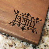 Family Decorative - Engraved Walnut Cutting Board (11" x 16") Cutting Board Hailey Home 