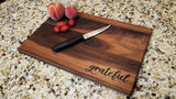 Grateful - Custom Engraved Walnut Cutting Board (11" x 16") Cutting Board Hailey Home 