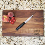 Happiness is Homemade - Engraved Walnut Cutting Board (11" x 16") Cutting Board Hailey Home 