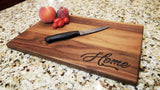 Home - Custom Engraved Walnut Cutting Board (11" x 16") Cutting Board Hailey Home 