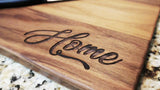 Home - Custom Engraved Walnut Cutting Board (11" x 16") Cutting Board Hailey Home 