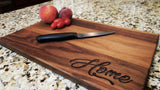 Home - Custom Engraved Walnut Cutting Board (11" x 16") Cutting Board Hailey Home 