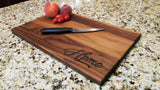 Home - Custom Engraved Walnut Cutting Board (11" x 16") Cutting Board Hailey Home 