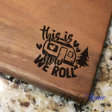 How We Roll - Walnut Cutting Board (11" x 16") Cutting Board Hailey Home 