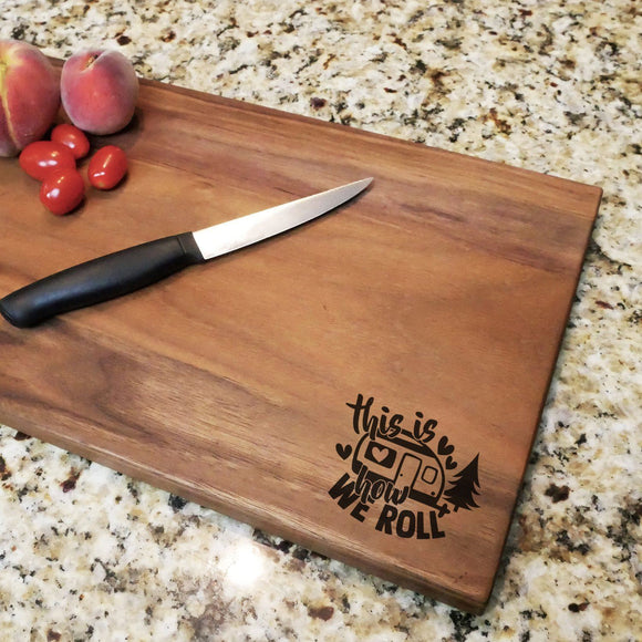 How We Roll - Walnut Cutting Board (11