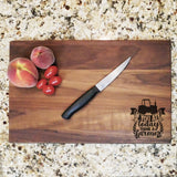 If You Ate Today Thank a Farmer - Walnut Cutting Board (11" x 16") Cutting Board Hailey Home 
