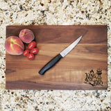 King Of The BBQ - Engraved Walnut Cutting Board (11" x 16") Cutting Board Hailey Home 