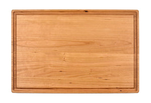 Large Cherry Cutting Board With Juice Groove (11" x 17") Cutting Board Hailey Home 