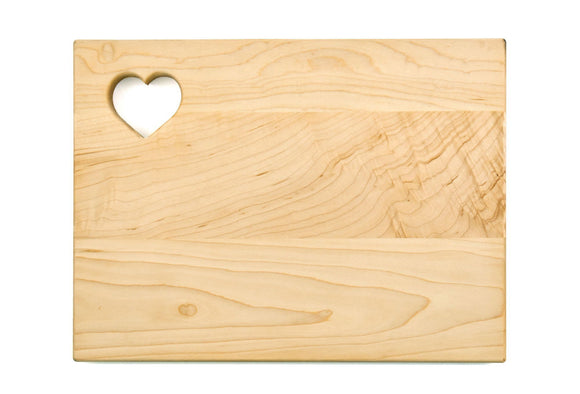 Maple Cutting Board - Heart (9