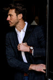 Men's Custom Ebony & Rose Wooden Watch Watches Violet Millie 