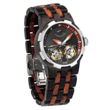 Men's Dual Wheel Automatic Ebony & Rosewood Watch Watches Violet Millie 