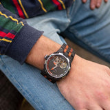 Men's Dual Wheel Automatic Ebony & Rosewood Watch Watches Violet Millie 