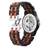 Men's Dual Wheel Automatic Ebony & Rosewood Watch Watches Violet Millie 