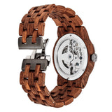 Men's Dual Wheel Automatic Kosso Wood Watch Watches Violet Millie 