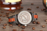 Men's Handcrafted Ebony/Rose Wood Watch Watches Violet Millie 