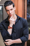 Men's Handmade Kosso Wooden Watch Watches Violet Millie 