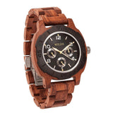 Men's Multi-Function Custom Kosso Wooden Watch Watches Violet Millie 