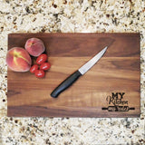 My Kitchen My Rules - Walnut Cutting Board (11" x 16") Cutting Board Hailey Home 