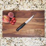 People Who Eat - Engraved Walnut Cutting Board (11" x 16") Cutting Board Hailey Home 