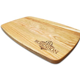 Personalized Arched Cherry Cutting Board (10.5" x 16") Cutting Board Hailey Home 