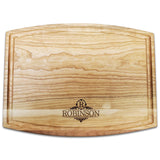 Personalized Arched Cherry Cutting Board With Juice Groove (9" x 12") Cutting Board Hailey Home 