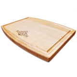 Personalized Arched Maple Cutting Board With Juice Groove - 9.5" x 12" - Bulk Discounts Bulk Cutting Board Hailey Home 