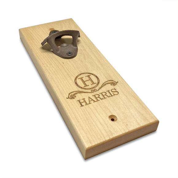 Personalized Bottle Opener - Maple Bottle Opener Hailey Home 