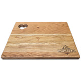 Personalized Cherry Cutting Board - Heart (9" x 12") Cutting Board Hailey Home 