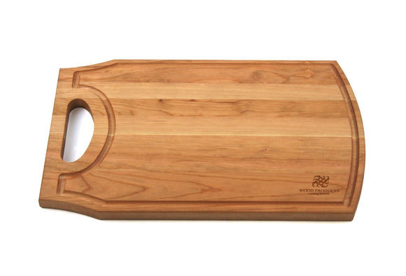 Personalized Cherry Cutting Board With Juice Groove & Handle - 8