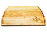 Personalized Large Cherry Cutting Board With Juice Groove - 10.5" x 16" - Bulk Discounts Bulk Cutting Board Hailey Home 