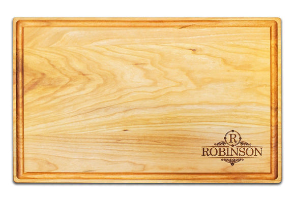 Home Owners Personalized Extra Large Wood Cutting Board- 15x21