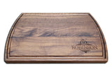Personalized Large Walnut Cutting Board With Juice Groove - 10.5" x 16" - Bulk Discounts Bulk Cutting Board Hailey Home 